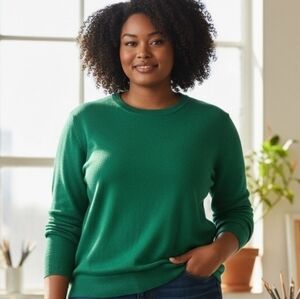 Banana Republic Women's Green Merino Wool Sweater